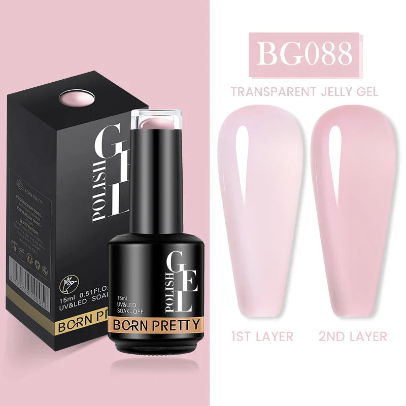 15ml Soak Off UV LED Gel Nail Polish Hybrid Varnish Nail Art Manicure 114 Colors Semi-Permanent Base Top Coat - 24 Timmar Deals