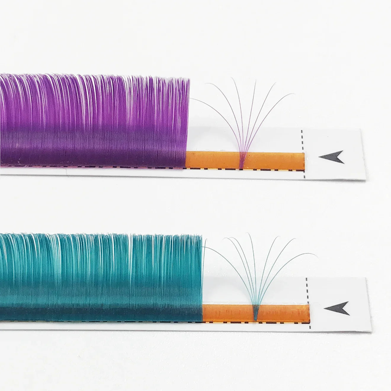 Colorful  Lashes Purple Blue Brown Green Red  Pink Yellow Easy Fan Eyelash Extensions Colored Faux Mink Lashes Makeup - 24 Timmar Deals