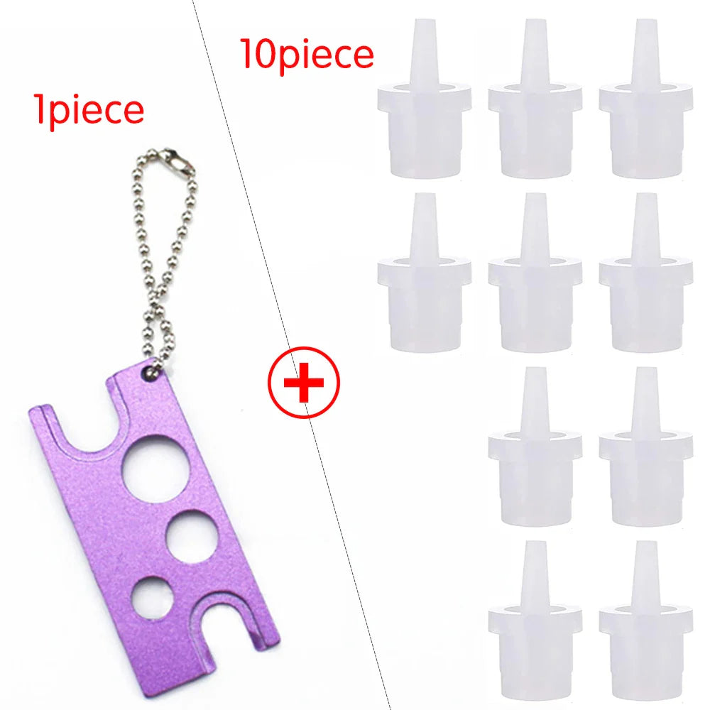 10/20 st Ersättningslock för ögonfranslim Universal Lash Adhesive Lime Flaska Munhuvud Munstycke Anti-blockerande ögonfransförlängningsverktyg - 24 Timmar Deals