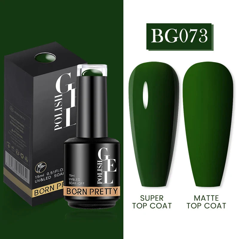 15ml Soak Off UV LED Gel Nail Polish Hybrid Varnish Nail Art Manicure 114 Colors Semi-Permanent Base Top Coat - 24 Timmar Deals