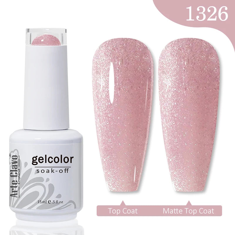 Pink Series Gellack 15ml Soak Off UV LED - 24 Timmar Deals