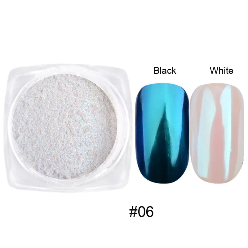Holographic Nail Powder Net-2g Chrome Laser Mirror Glitter - 24 Timmar Deals