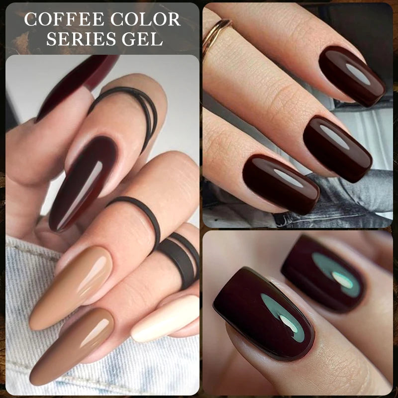 7ml Brown Series Gellack Höstkaffe Färg - 24 Timmar Deals