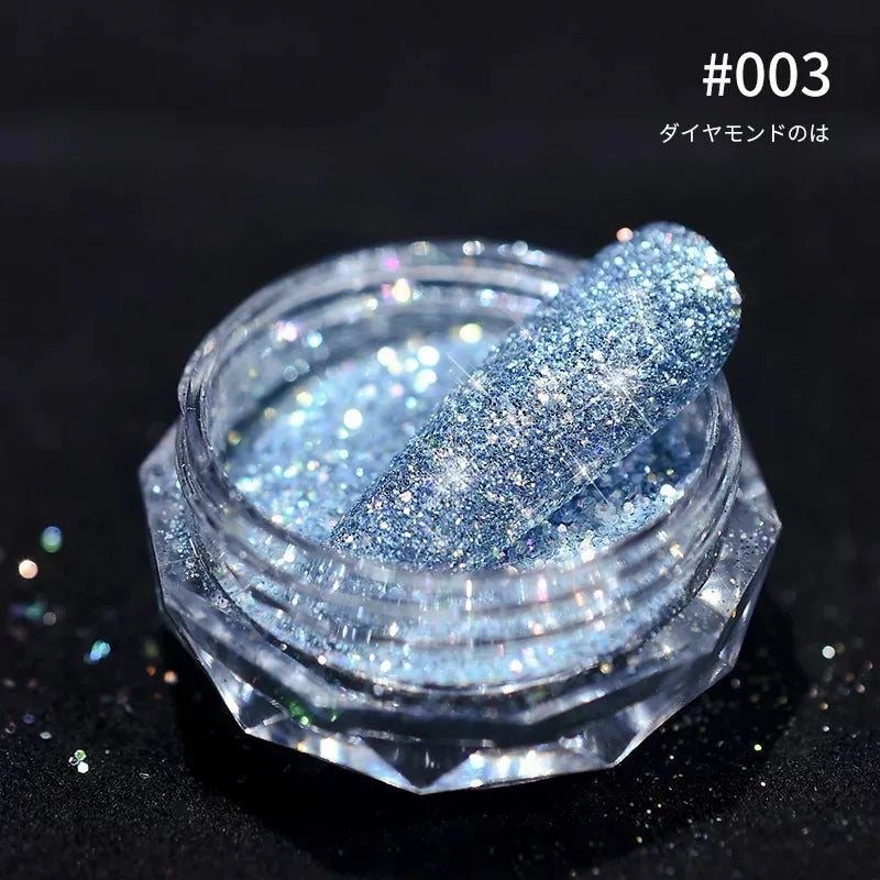 Holographic Nail Powder Net-2g Chrome Laser Mirror Glitter - 24 Timmar Deals