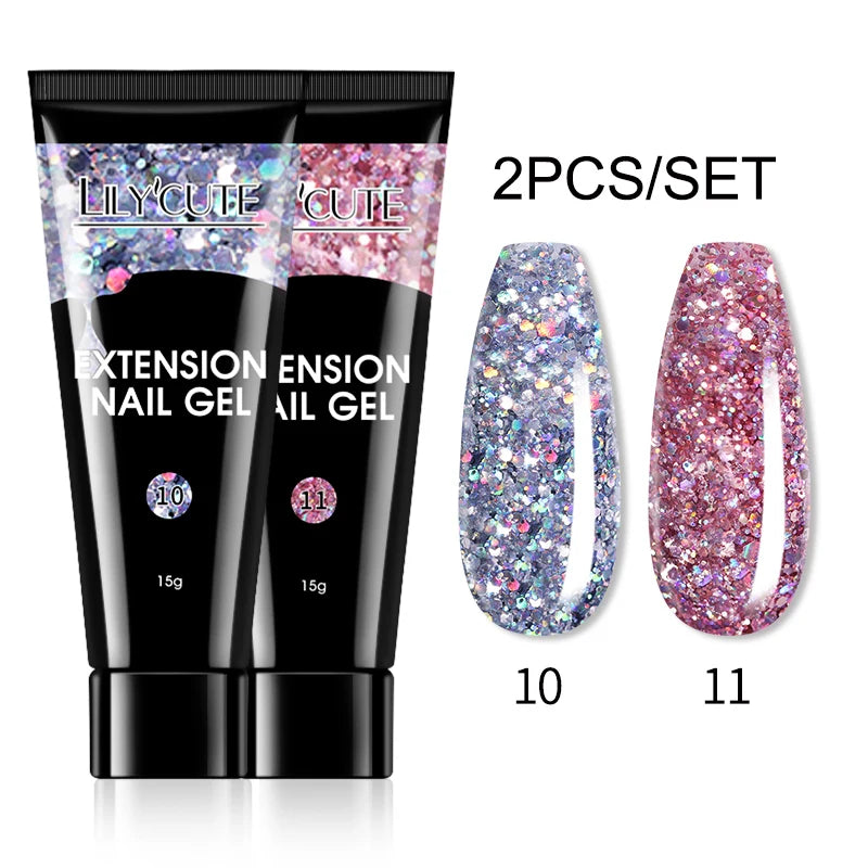 15ml Polygel Nail Extension Set - 24 Timmar Deals