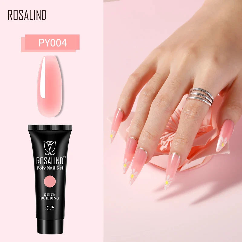15/30 ml Poly Nail Gel Semi Permanent Akryl Extension Crystal Nail Art Fast Builder Hybrid Lack UV Poly Nagellack - 24 Timmar Deals