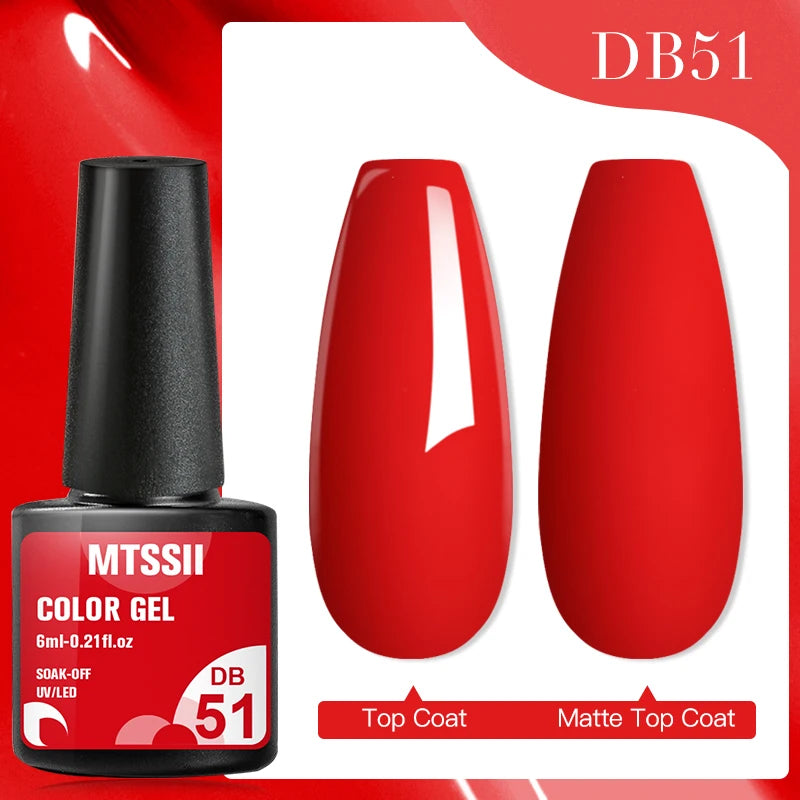Metalic, Pastell, Glitter Gellack 6ml, 63 olika färger - 24 Timmar Deals