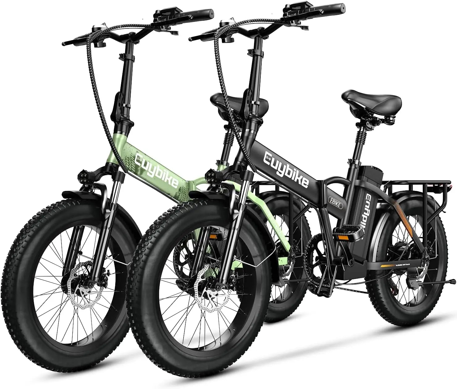 1000W hopfällbar, 48V 20AH stort löstagbart batteri E, 30 MPH, 80 Miles Max räckvidd, 20" Fat Tire Elcykel - 24 Timmar Deals