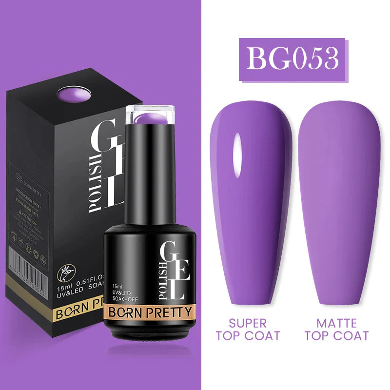 15ml Soak Off UV LED Gel Nail Polish Hybrid Varnish Nail Art Manicure 114 Colors Semi-Permanent Base Top Coat - 24 Timmar Deals