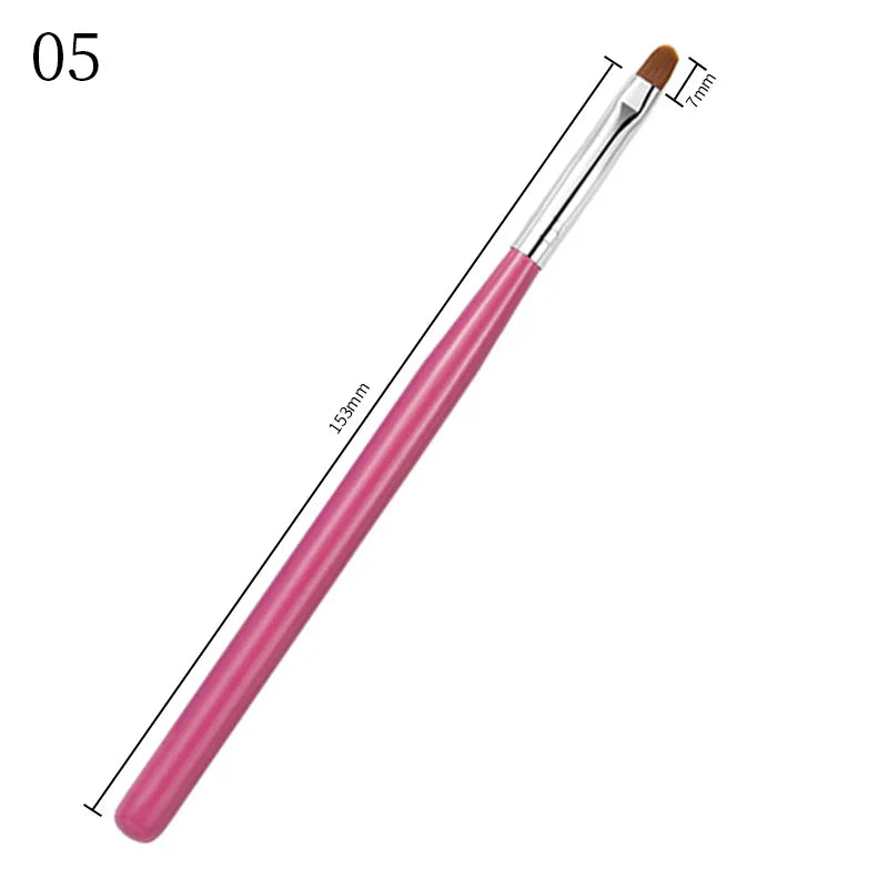 1 st Nail Art Ritning Målning Penna Tunn Rand Blomma Carving Liner Pensel - 24 Timmar Deals