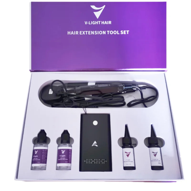 V-Light Technology Hårförlängningsmaskin Peruk Installationssats Set - 24 Timmar Deals