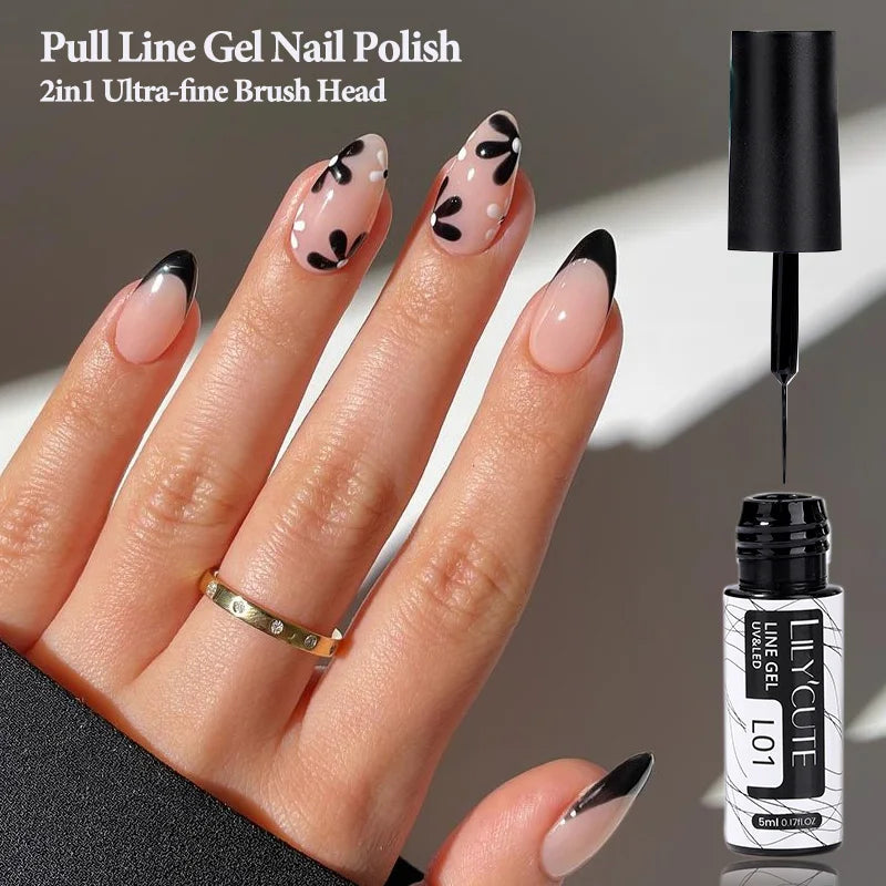 5ml Liner Gel Polish Painting Stripe pensel - 24 Timmar Deals