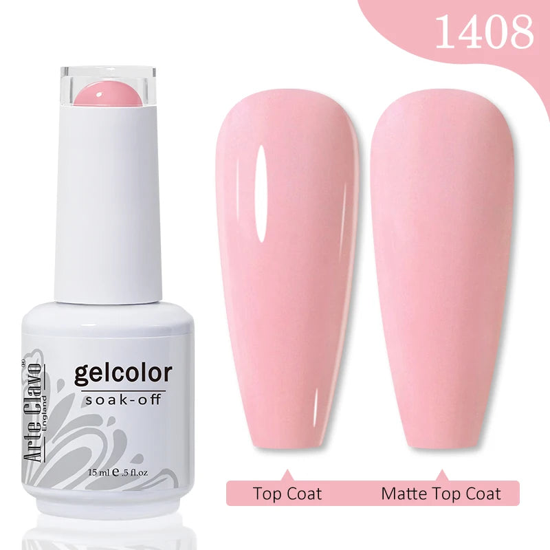 Pink Series Gellack 15ml Soak Off UV LED - 24 Timmar Deals