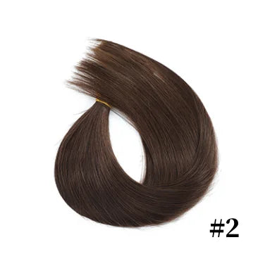 18" Människohårförlängningar Rak Osynlig Halo Wire Clip In Extension - 24 Timmar Deals