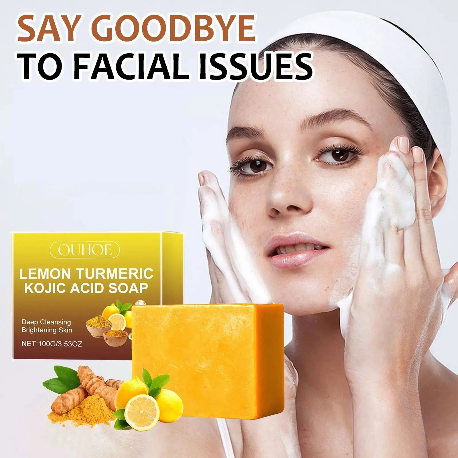 Lemon Turmeric Kojic Acid Tvål - 24 Timmar Deals