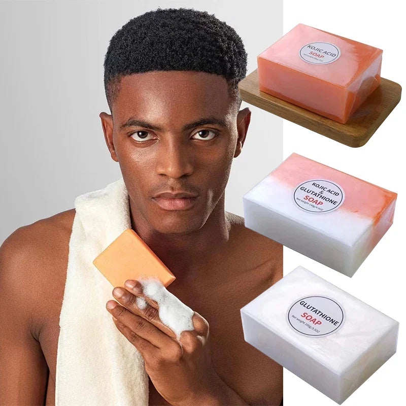 Kojic Acid Soap Handmade Whitening Skin Moisturizing Lightening Soap Glutathione Face Body Bleaching Cleaning Essential Oil Soap - 24 Timmar Deals