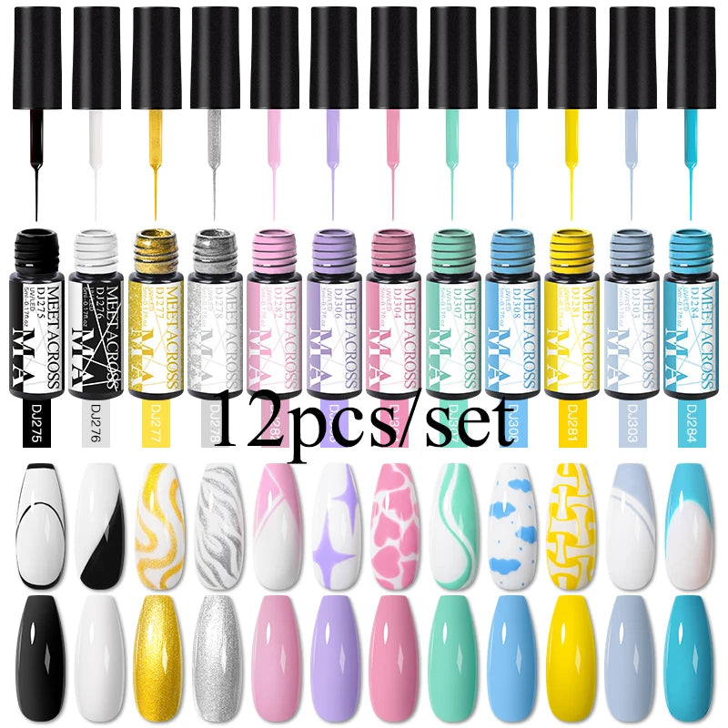 12st Line Gel Polish Set - 24 Timmar Deals