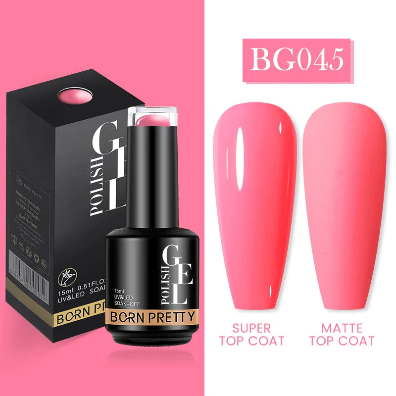 15ml Soak Off UV LED Gel Nail Polish Hybrid Varnish Nail Art Manicure 114 Colors Semi-Permanent Base Top Coat - 24 Timmar Deals