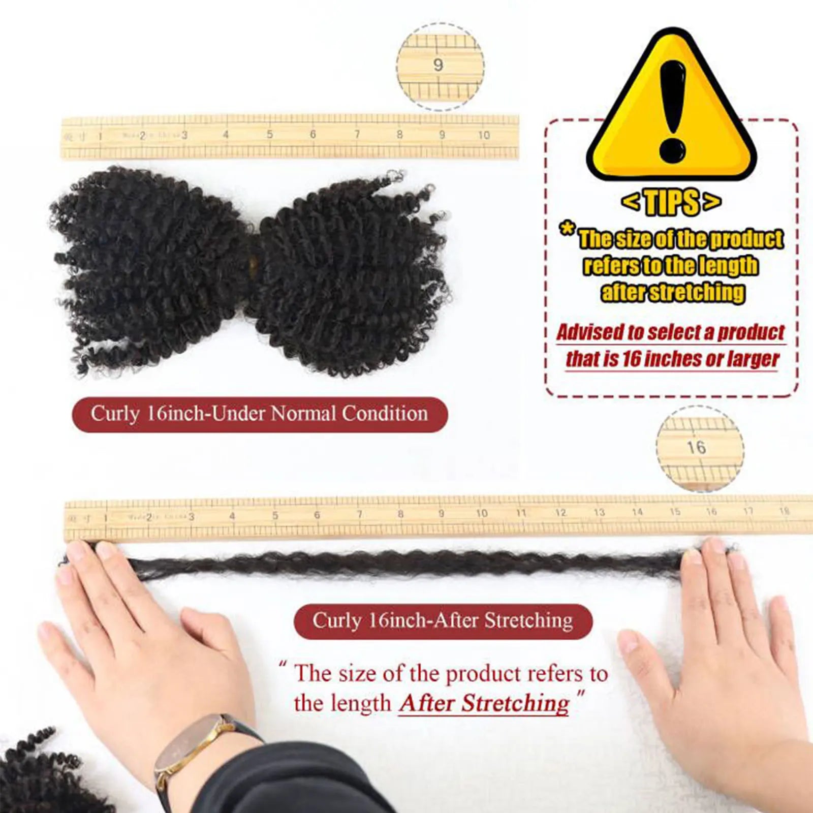 50g Ombre honung blond Kinky lockigt hårförlängningar för hårflätning - 24 Timmar Deals