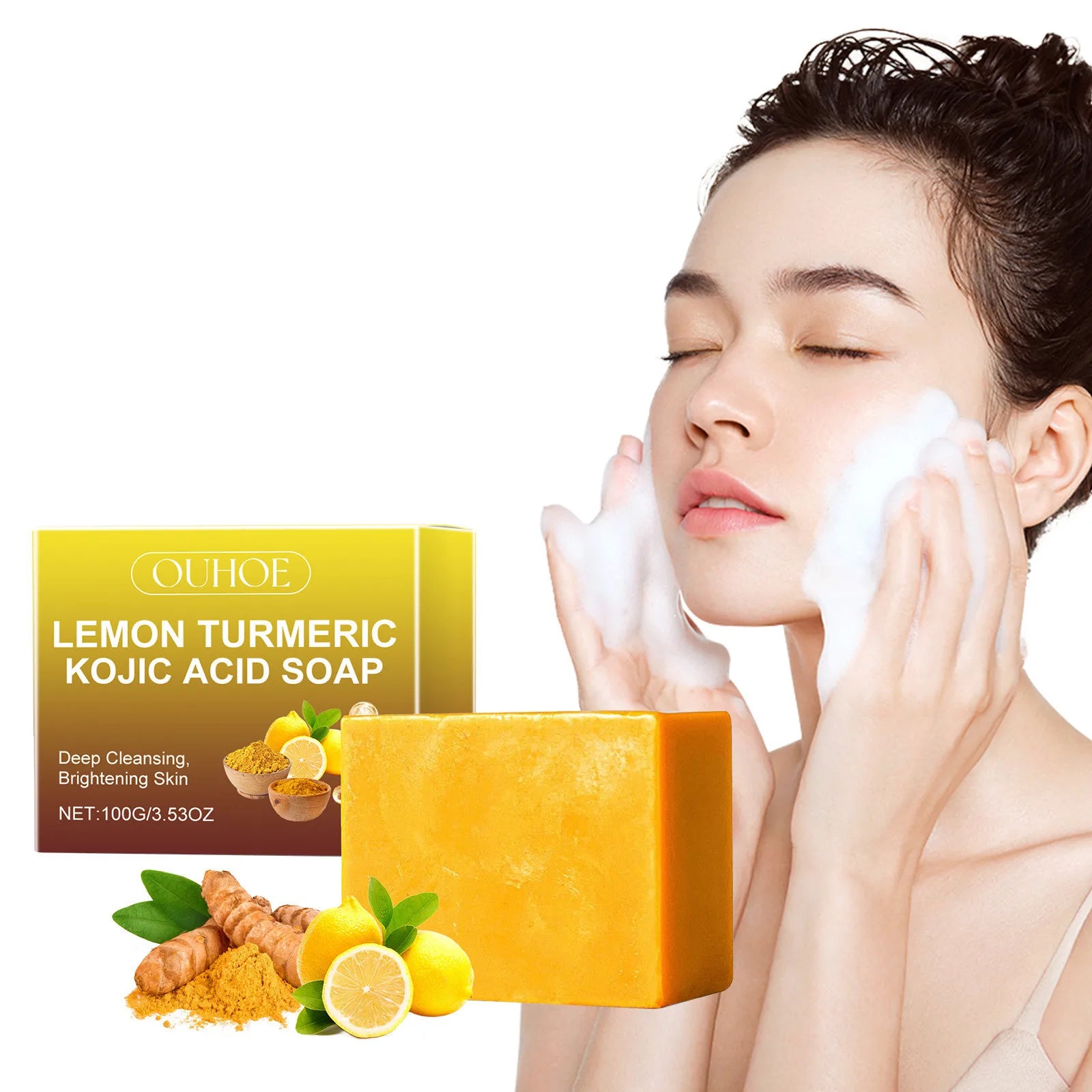 Lemon Turmeric Kojic Acid Tvål - 24 Timmar Deals