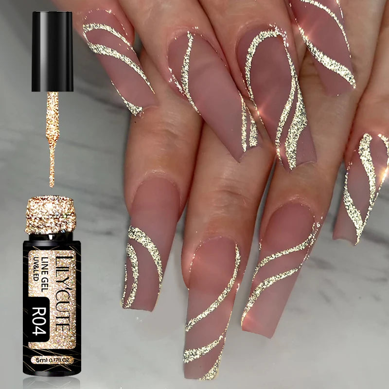 5ml Liner Gel Polish Painting Stripe pensel - 24 Timmar Deals