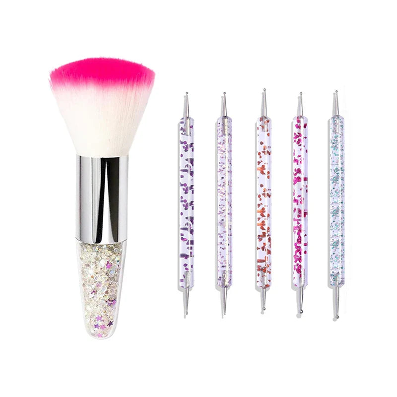Nail Art Brush Ta bort Nail Dust Brush Akryl UV Gel Borstar - 24 Timmar Deals