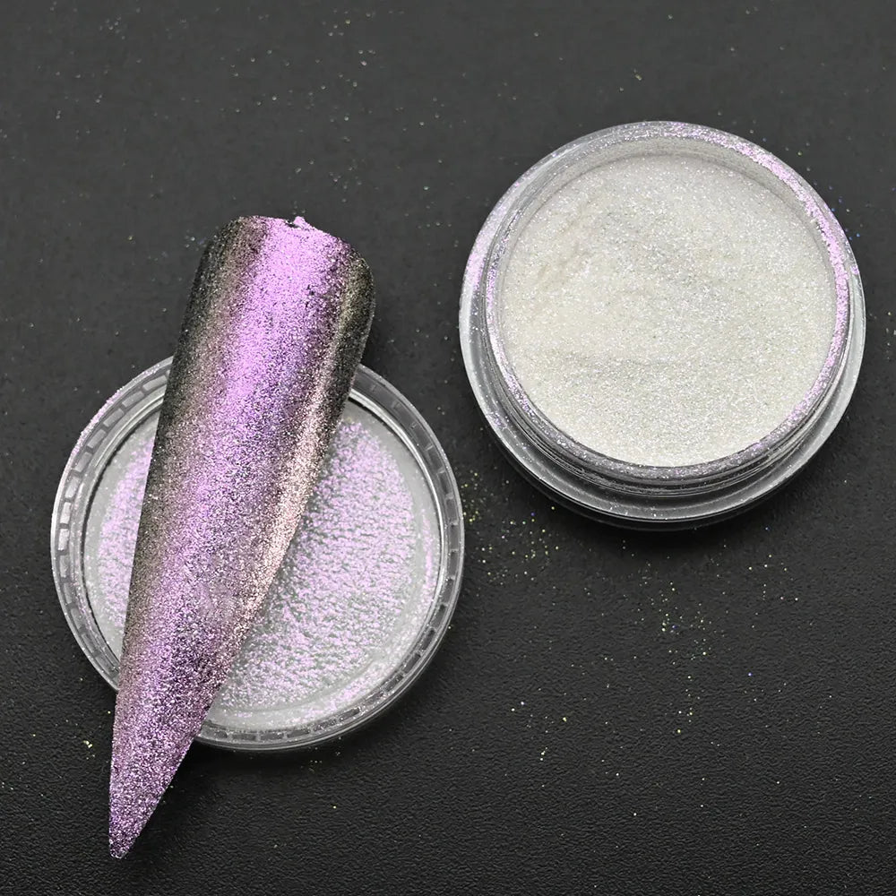 Holographic Nail Powder Net-2g Chrome Laser Mirror Glitter - 24 Timmar Deals
