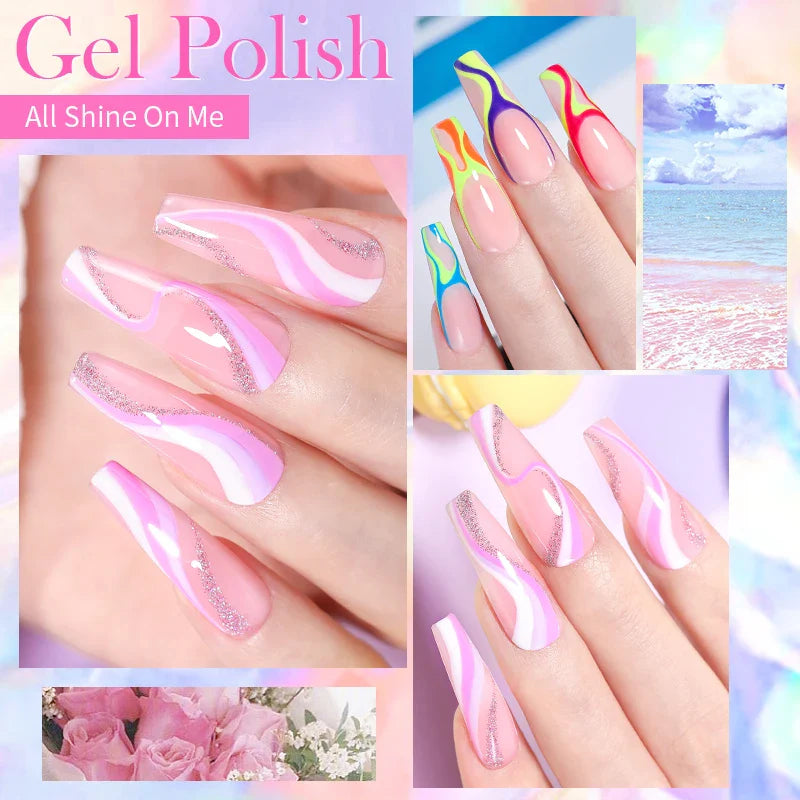 15ml Soak Off UV LED Gel Nail Polish Hybrid Varnish Nail Art Manicure 114 Colors Semi-Permanent Base Top Coat - 24 Timmar Deals