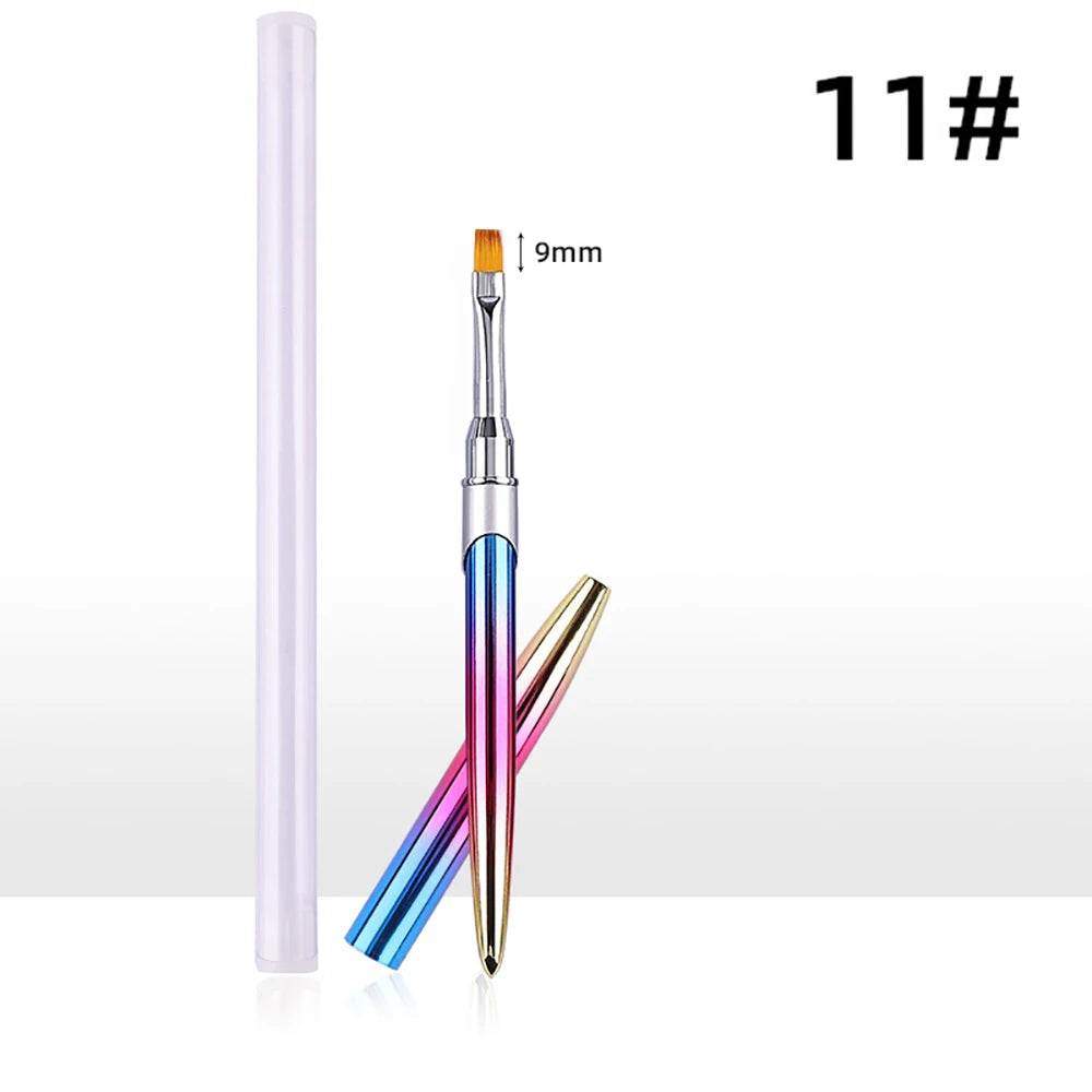 1 ST Nail Art Pensel, Akryl UV Gel Extension rush, Målning Ritning Pensel Liner - 24 Timmar Deals