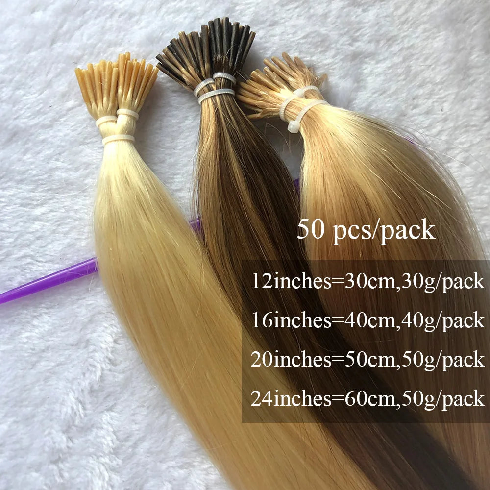 I Tip Microlink Human Hair Extensions 50st/pack - 24 Timmar Deals