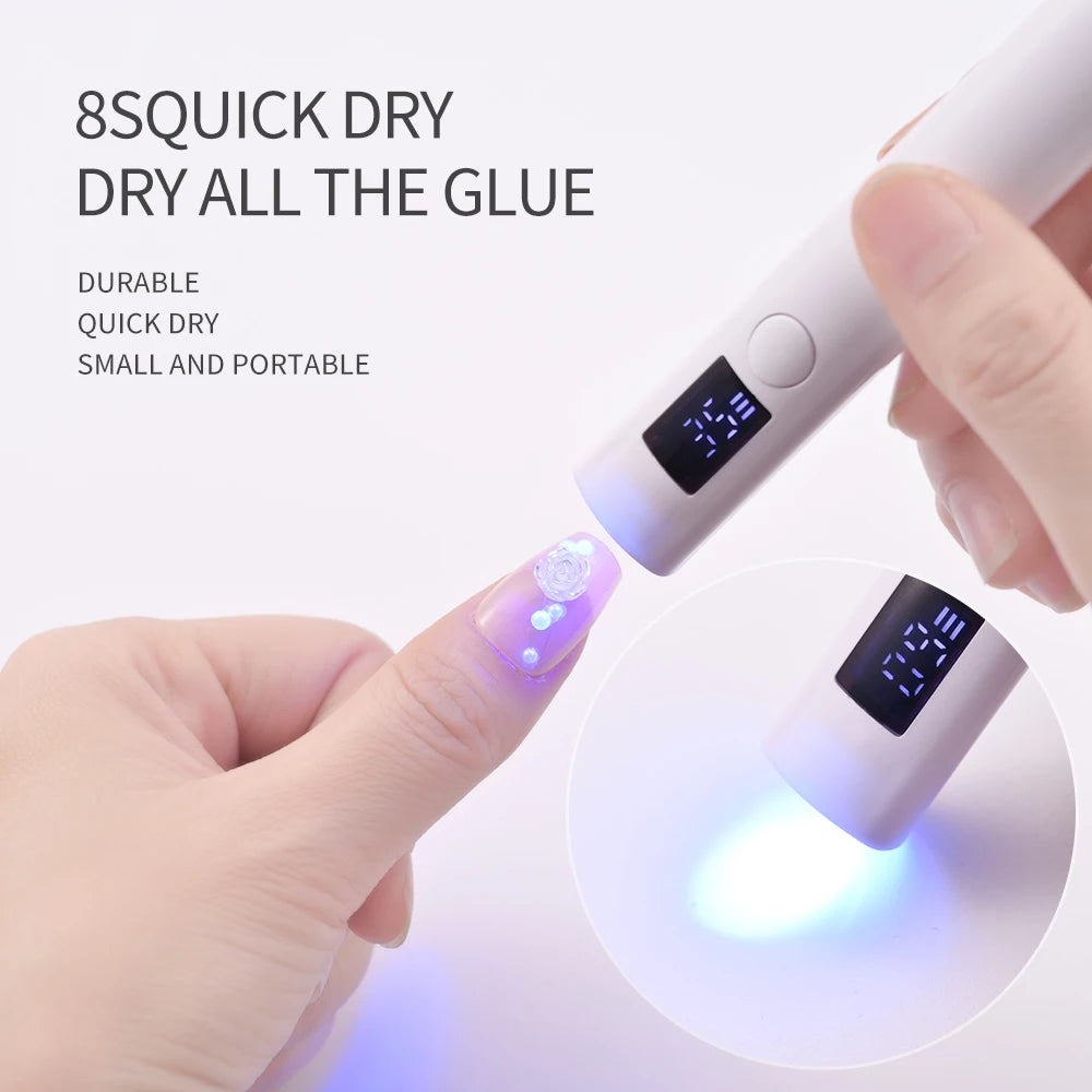 UV-nagellampa Bärbar USB-uppladdningsbar UV LED - 24 Timmar Deals