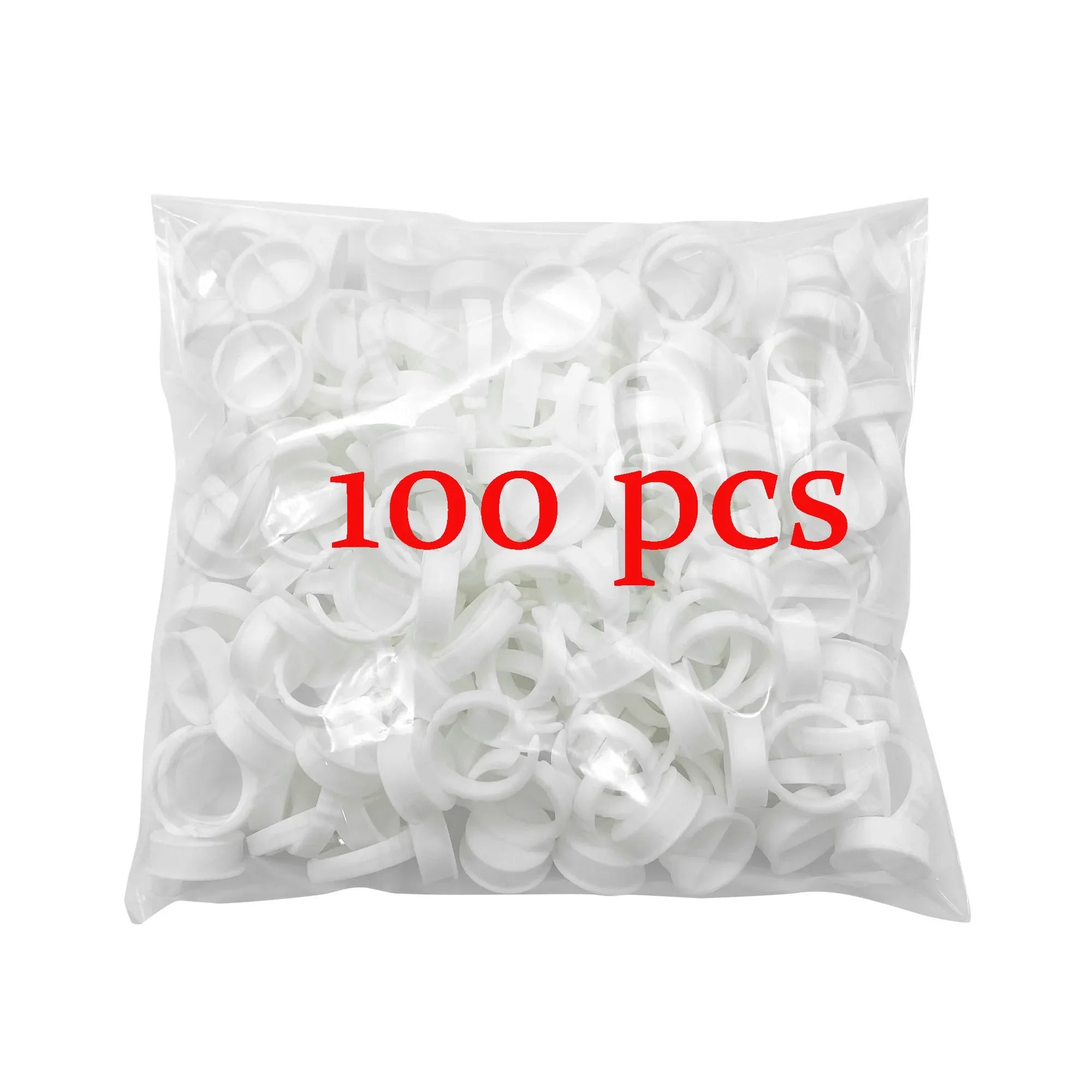 50/100 st Engångs ögonfranslim Cup Ringar Hållare Behållare Tatuering Pigment Ögonfransförlängningsverktyg Lash Supplies - 24 Timmar Deals