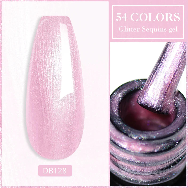 Metalic, Pastell, Glitter Gellack 6ml, 63 olika färger - 24 Timmar Deals
