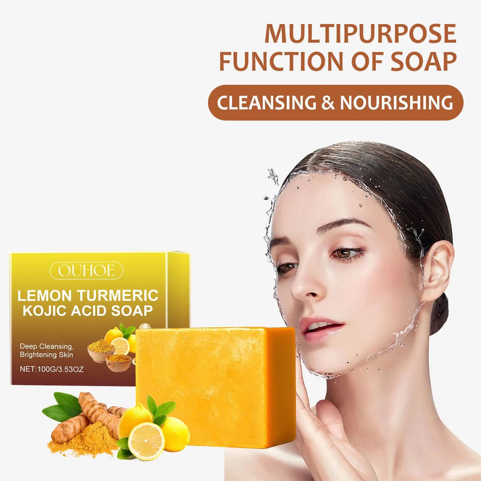 Lemon Turmeric Kojic Acid Tvål - 24 Timmar Deals