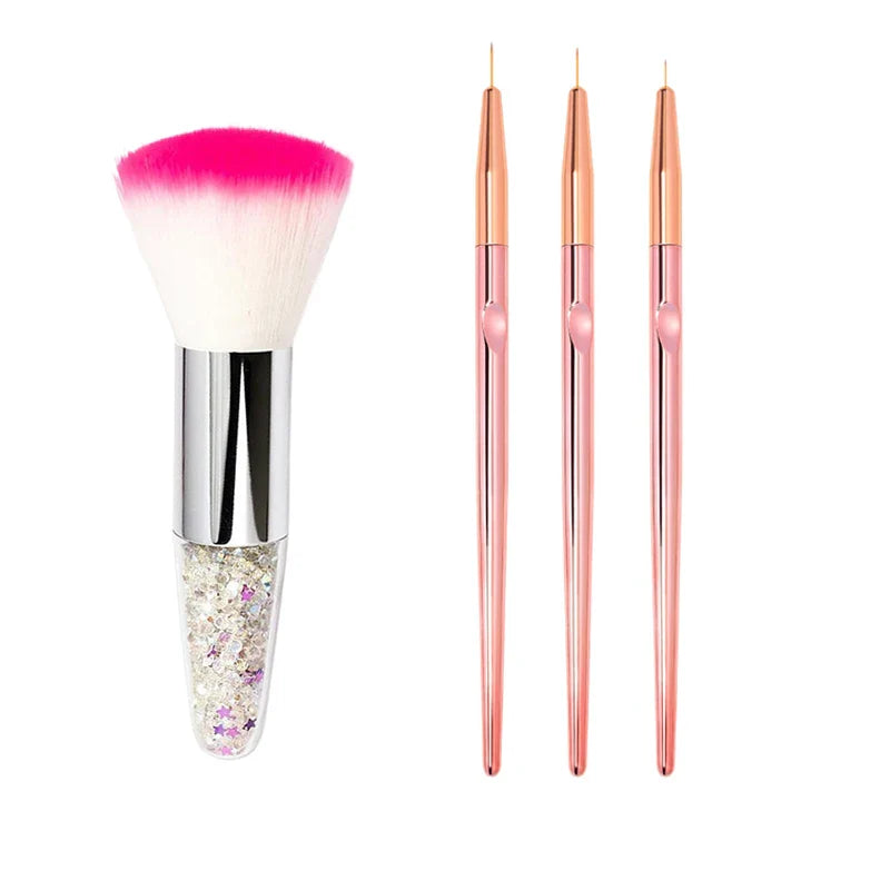Nail Art Brush Ta bort Nail Dust Brush Akryl UV Gel Borstar - 24 Timmar Deals