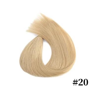 18" Människohårförlängningar Rak Osynlig Halo Wire Clip In Extension - 24 Timmar Deals