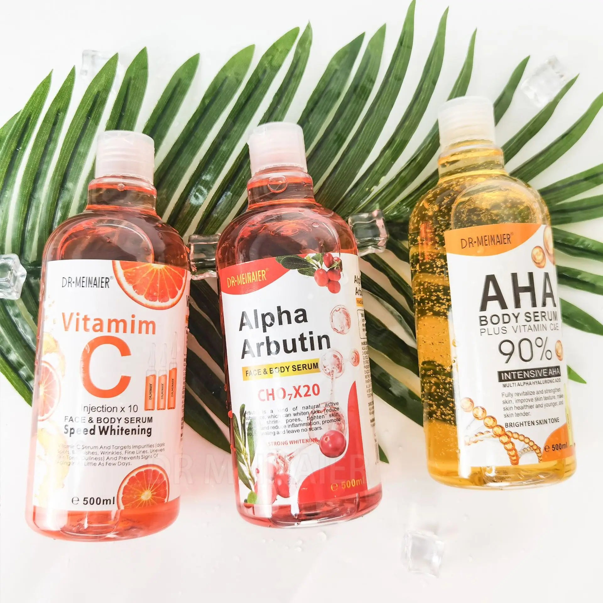 500ML Vitamin C AHA HYALURONIC& NICOTINAMIDE Face Serum - 24 Timmar Deals