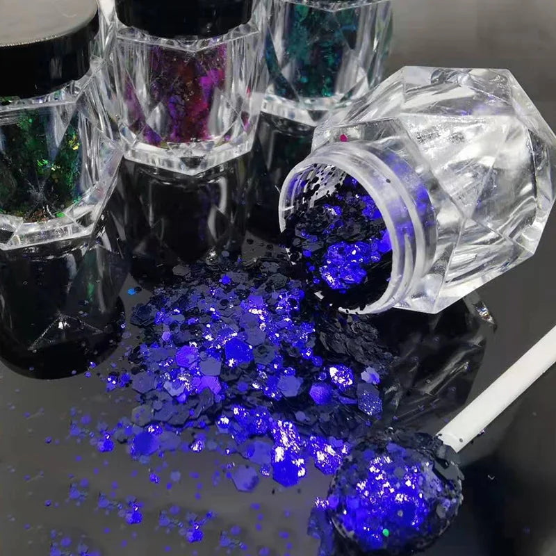 Holographic Nail Powder Net-2g Chrome Laser Mirror Glitter - 24 Timmar Deals
