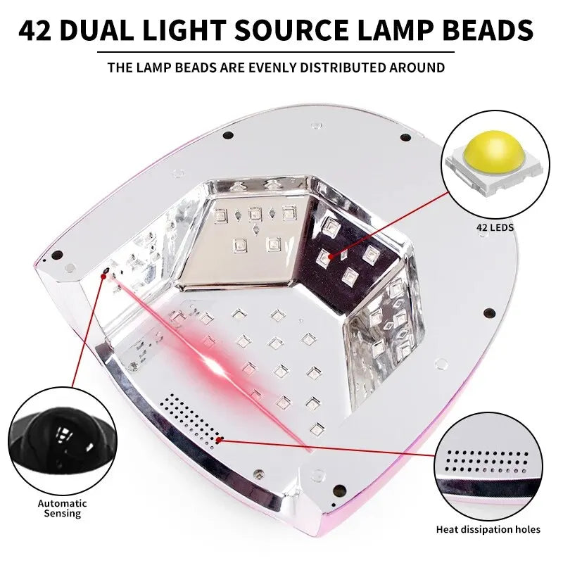 Uppladdningsbar UV-nagellampa Torktumlare 42LEDs - 24 Timmar Deals