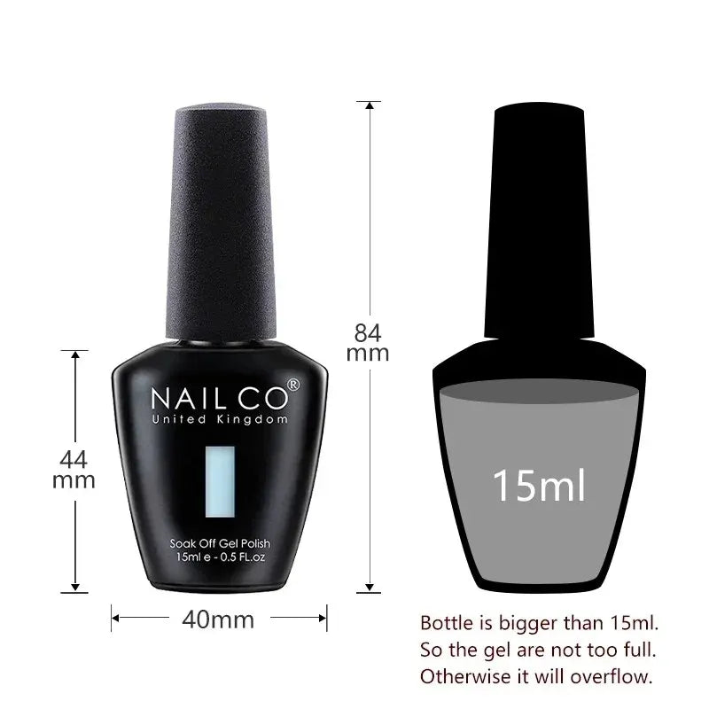 8st/Set 15ml LED UV Gellack Soak Off - 24 Timmar Deals