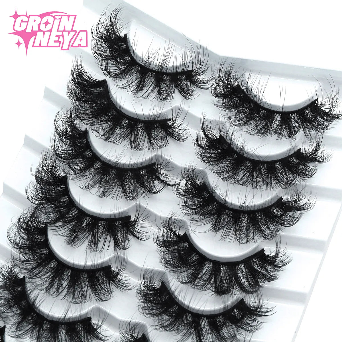 Lashes 5/7 Pairs Eyelashes Faux Mink Eyelashes Long Lasting Fluffy Mink Lashes Dramatic Volume lashes Extension Thick Long - 24 Timmar Deals