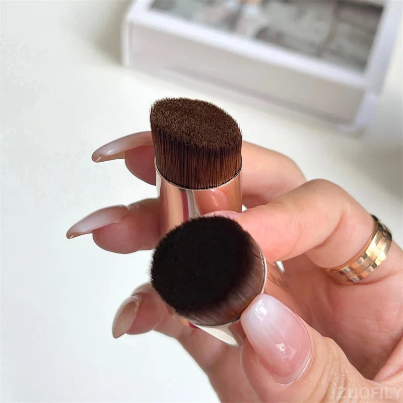1 st Portabel Foundation Brush Bevel Top för flytande kräm och pulver konturblandning Concealer Ansiktsborste - 24 Timmar Deals
