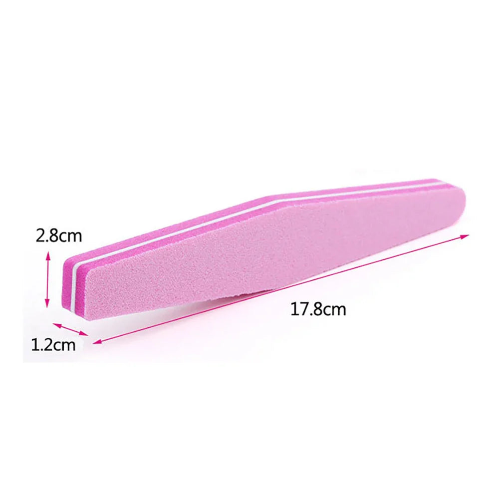 5 PCS/LOT Professional Nail Files Nail Buffer 100/180 Grit Sanding Polishing Grinding Manicure Nail Art Tools 6 Colors - 24 Timmar Deals