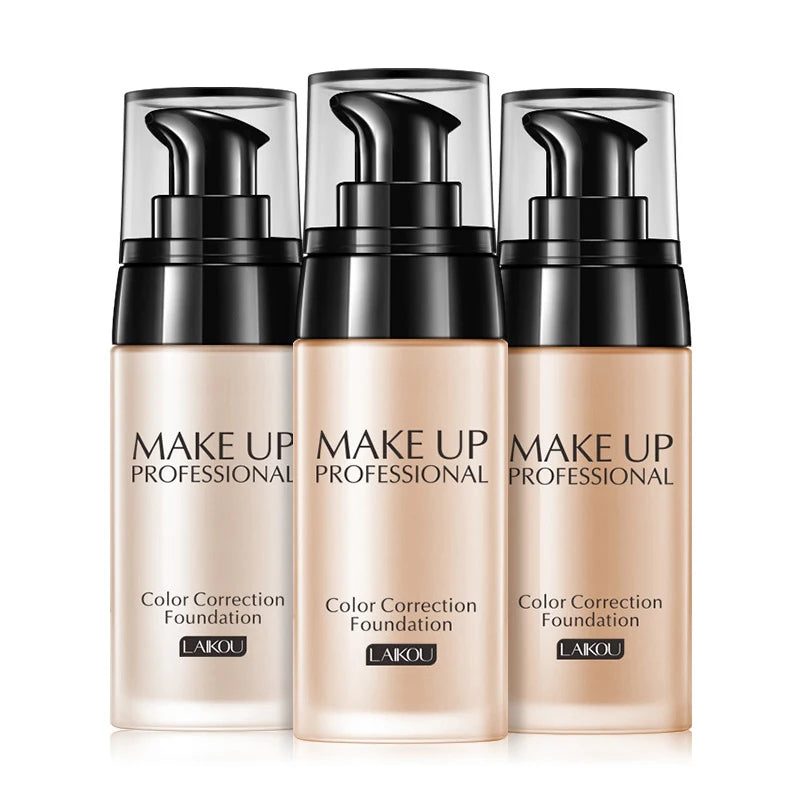 Professional Face Liquid Foundation Cream Full Coverage Concealer Moisturizing Oil Control Foundation Base Brighten Face Makeup - 24 Timmar Deals