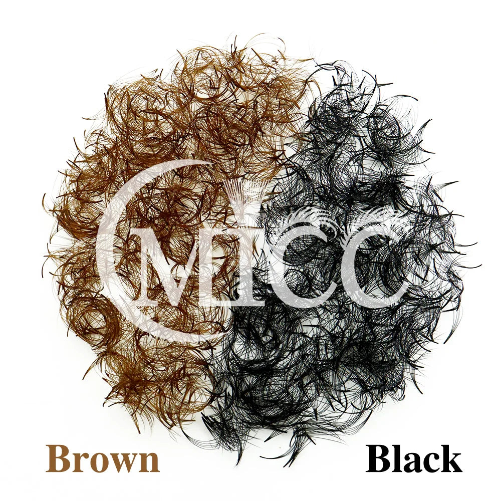 Brown Eyelash Colored Premade Loose Fans 5D D Curl Thin Pointy Base Lash Extensions 8-15mm Mixed Russian Volume Lashes Eyelashes - 24 Timmar Deals