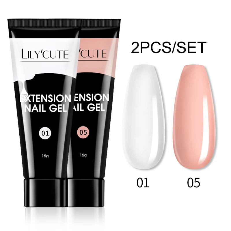 15ml Polygel Nail Extension Set - 24 Timmar Deals