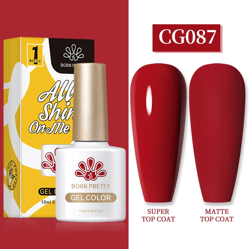 BORN PRETTY 1PC Black White Red Color Collection Nail Gel Polish 10ml Varnis Semi-permanent Soak Off UV LED Gel for Manicure - 24 Timmar Deals