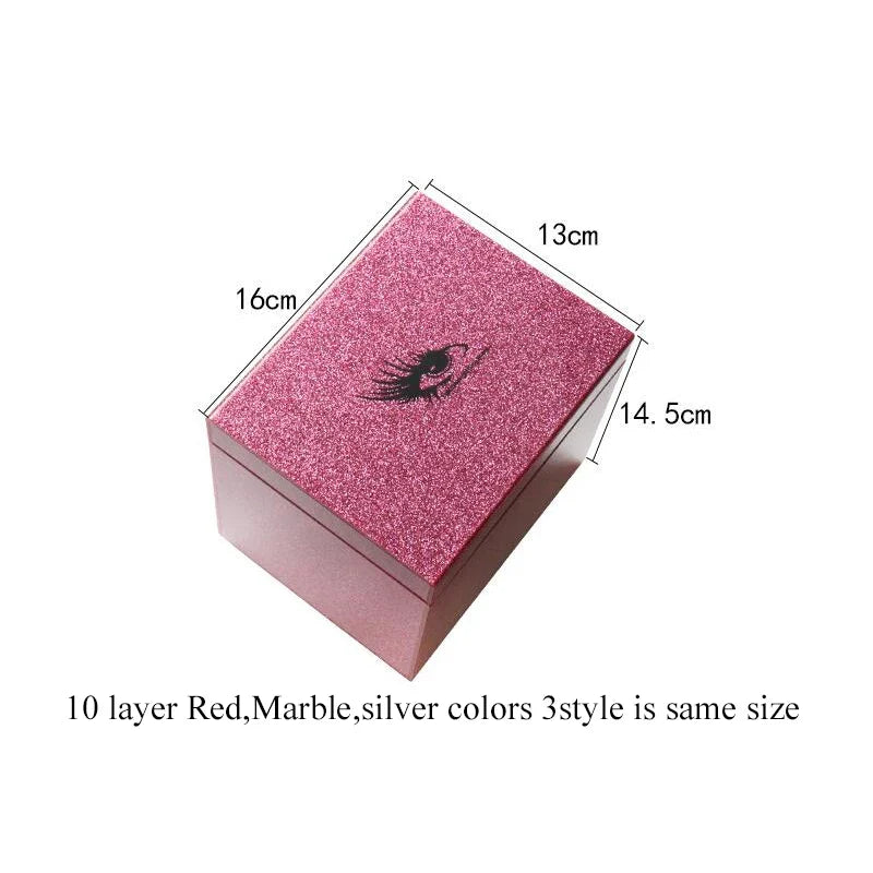 10/5 lager lösögonfransförvaringslåda Akryl Makeup Organizer - 24 Timmar Deals