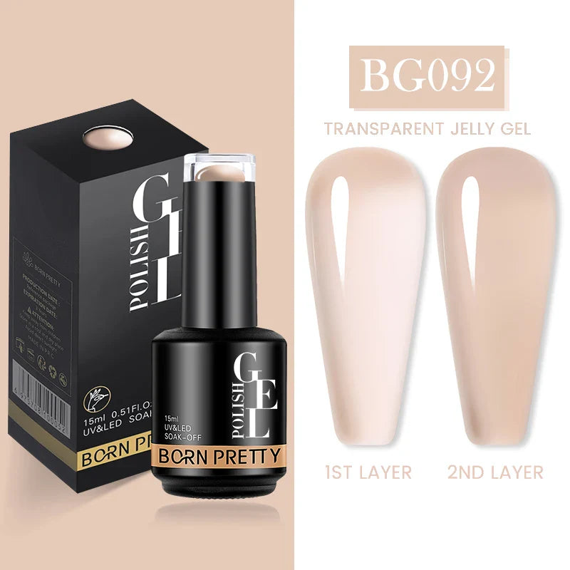 15ml Soak Off UV LED Gel Nail Polish Hybrid Varnish Nail Art Manicure 114 Colors Semi-Permanent Base Top Coat - 24 Timmar Deals