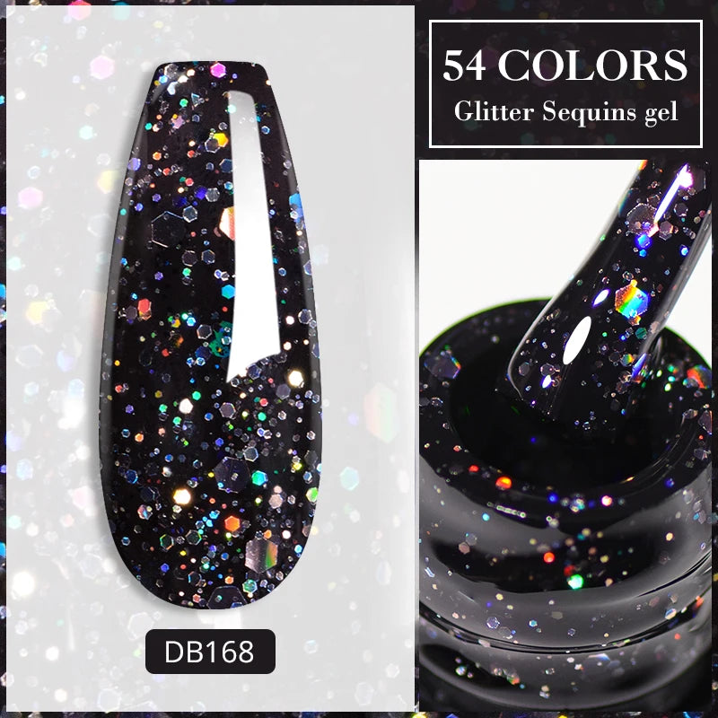 Metalic, Pastell, Glitter Gellack 6ml, 63 olika färger - 24 Timmar Deals